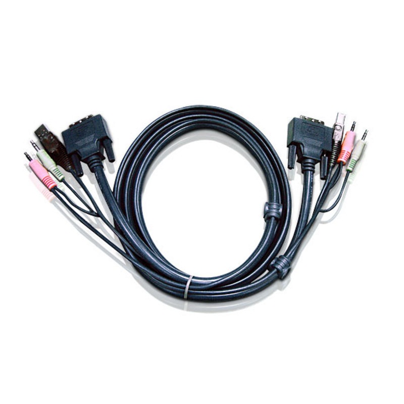 Aten 2L-7D03UD 3M USB DVI-D Dual Link KVM Cable