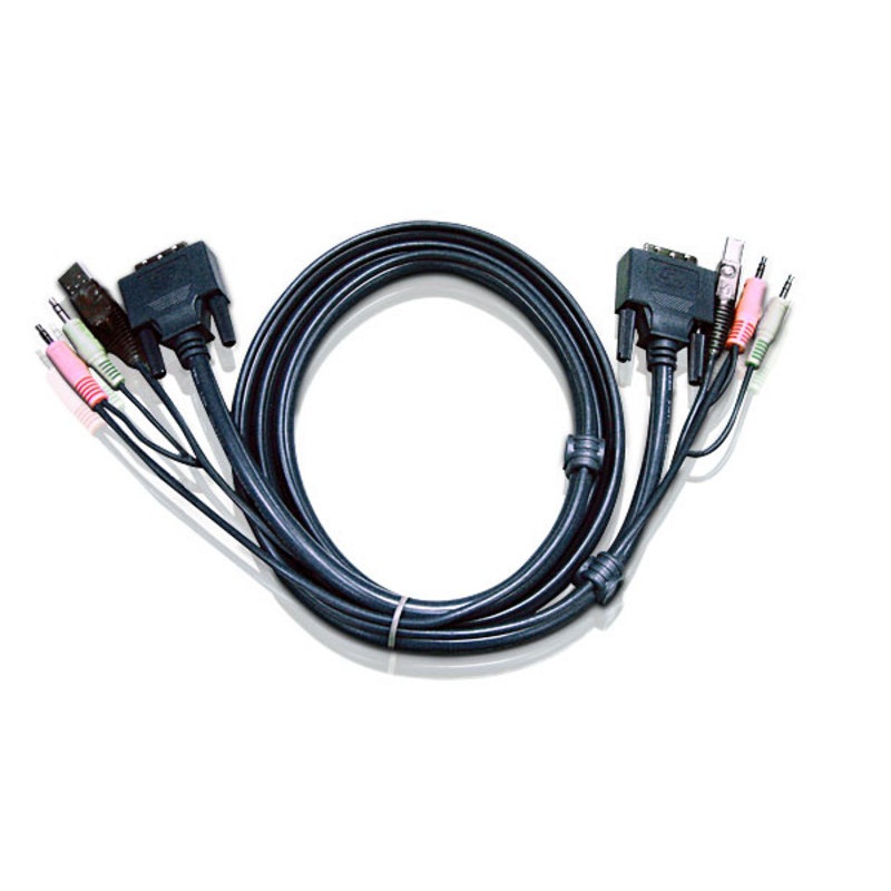 Aten 2L-7D03UI 3M USB DVI-I Single Link KVM Cable
