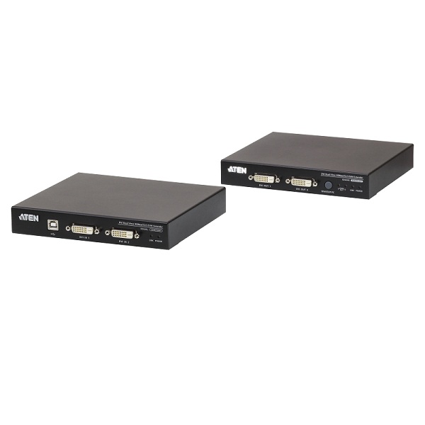 Aten CE624 - USB DVI Dual View KVM Extender 