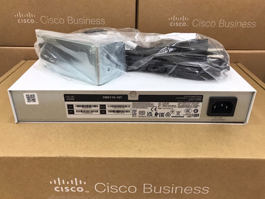 Thiết bị Cisco CBS110 Unmanaged 16-port GE - CBS110-16T-EU mặt sau