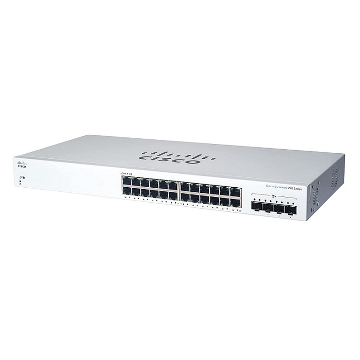 Thiết bị chuyển mạch Cisco CBS220 Smart 24-port GE, 4x10G SFP+ - CBS220-24T-4X