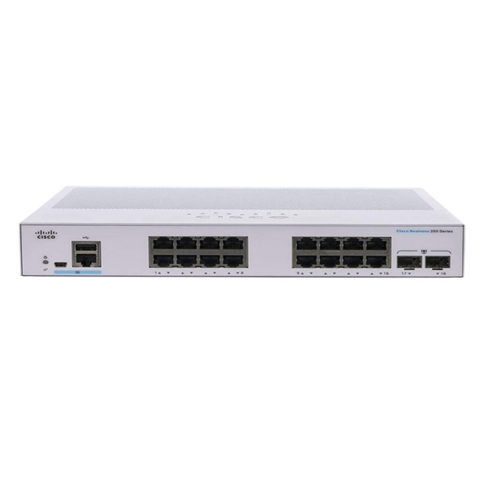 Cisco CBS250 Smart 16-port GE, 2x1G SFP - CBS250-16T-2G-EU