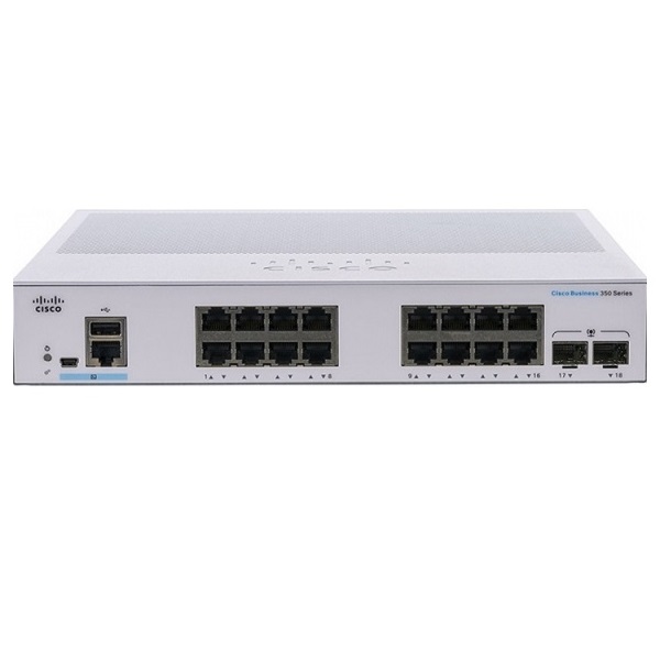 Cisco CBS350 Managed 16-port GE, 2x1G SFP - CBS350-16T-E-2G-EU