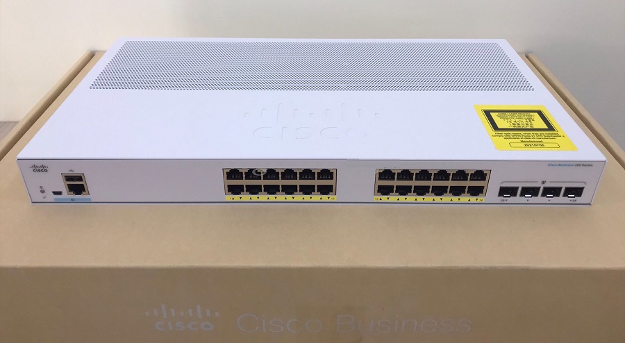 Hình ảnh thực tế Cisco CBS350 Managed 24-port GE, Full PoE, 4x1G SFP - CBS350-24FP-4G-EU