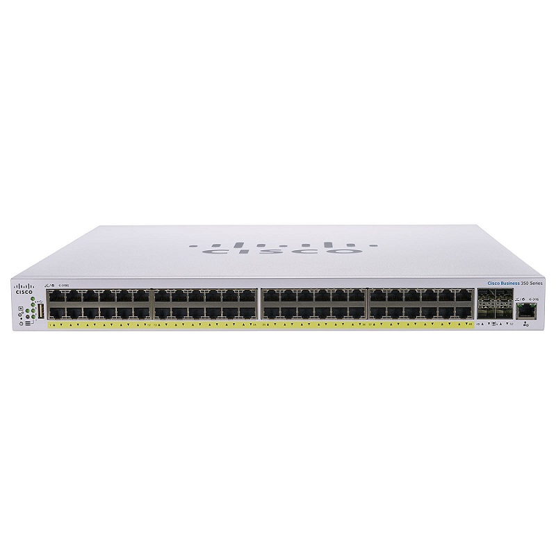 Cisco CBS350 Managed 48-port GE, Full PoE, 4x1G SFP - CBS350-48FP-4G-EU