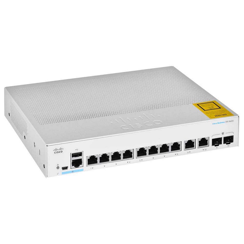Cisco CBS350 Managed 8-port GE, Ext PS, 2x1G Combo - CBS350-8T-E-2G-EU