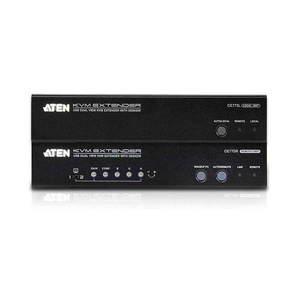 Aten CE775 - USB Dual View KVM Extender with Deskew