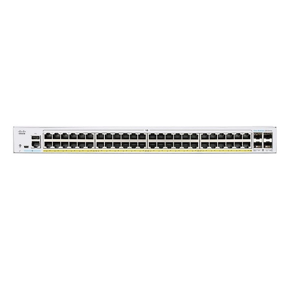Cisco CBS250 Smart 48-port GE, PoE, 4x1G SFP - CBS250-48P-4G-EU