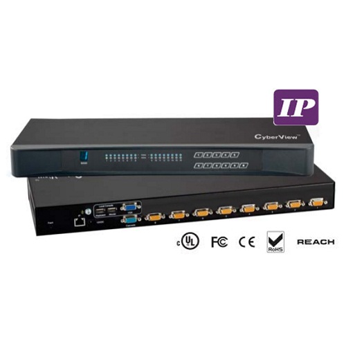 8-port Combo DB-15 IP KVM - IP-802