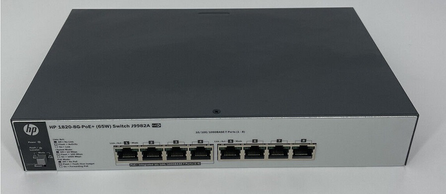 Mặt trước của Thiết bị mạng HPE OfficeConnect 1820 8G PoE+ (65W) Switch - J9982A