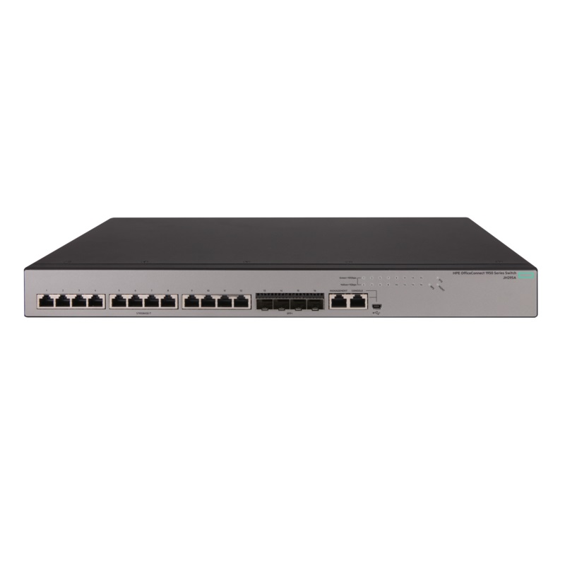 Thiết bị mạng HPE OfficeConnect 1950 12XGT 4SFP+ Switch - JH295A