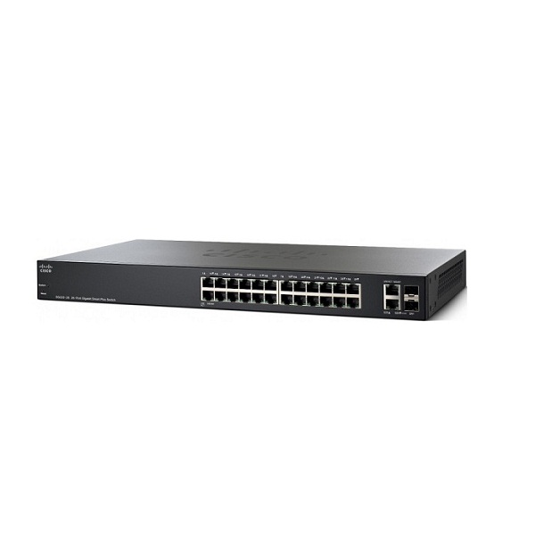 Cisco 24-port Gigabit + 2-port combo mini-GBIT Smart Switch - SG220-26-K9 