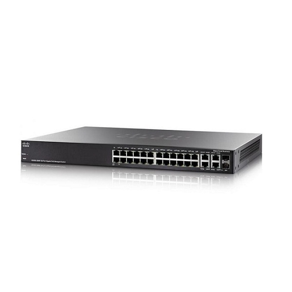 Cisco 28-Port Gigabit PoE Managed Switch SG350-28P-K9