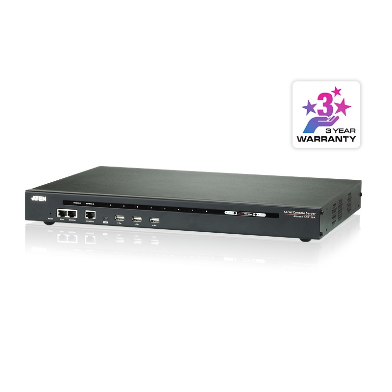 Aten SN0108A 8-Port Serial Console Server with Dual Power/LAN
