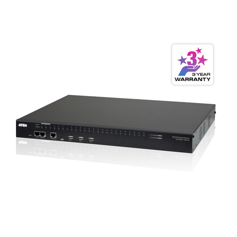 Aten SN0148 48-Port Serial Console Server with Dual Power/LAN