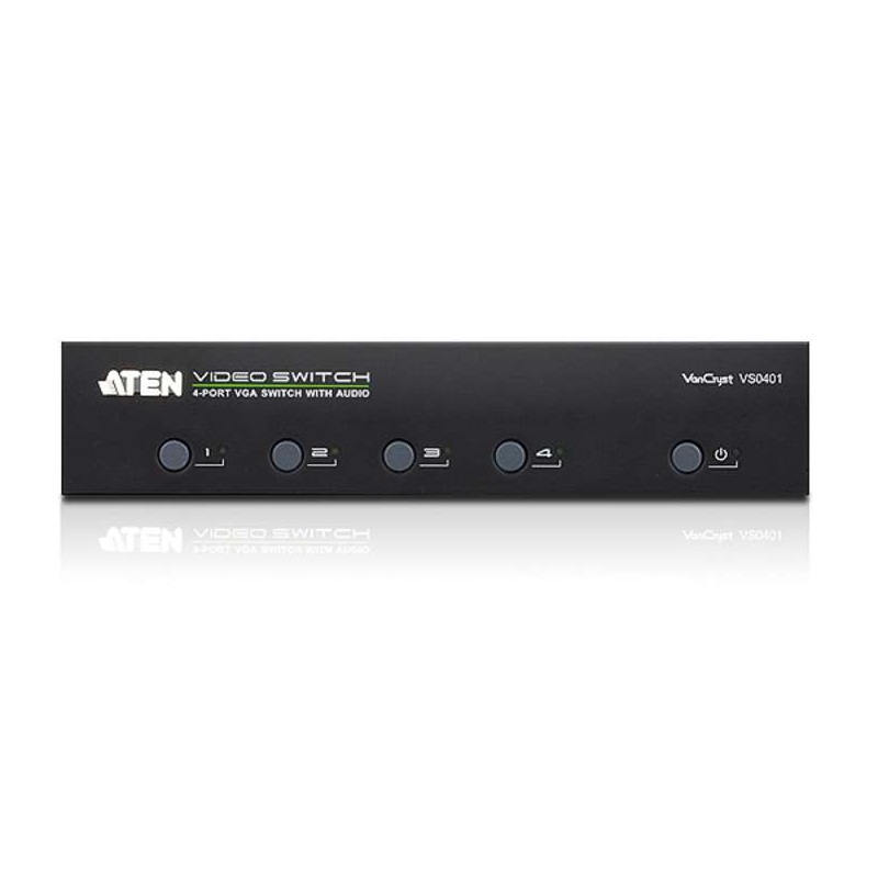 Aten VS0401 - 4 Port VGA/Audio Switch