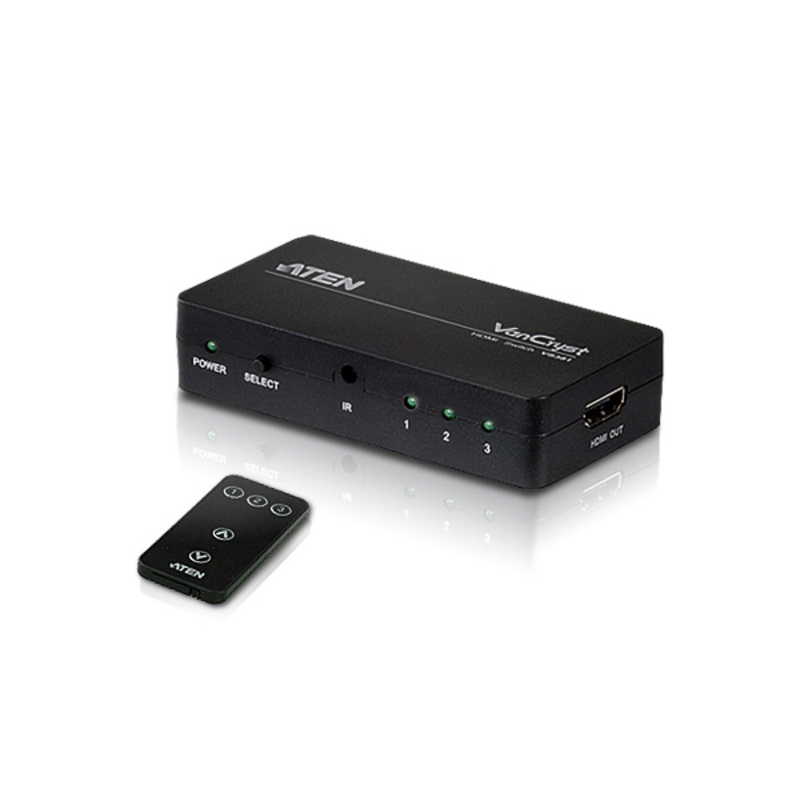 Aten VS381 - 3 Port HDMI A/V 1080p Switch