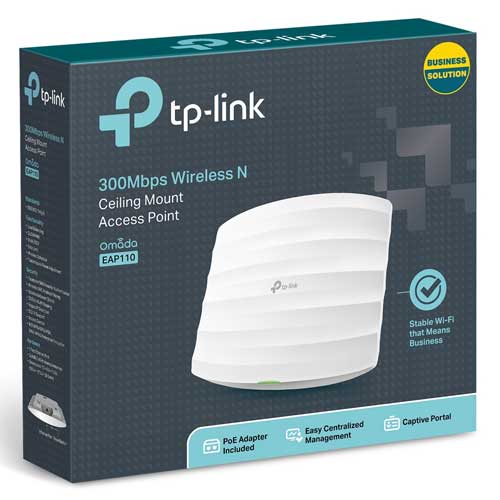 Access Point TP-LINK EAP110 gắn trần Wi-Fi chuẩn N 300Mbps