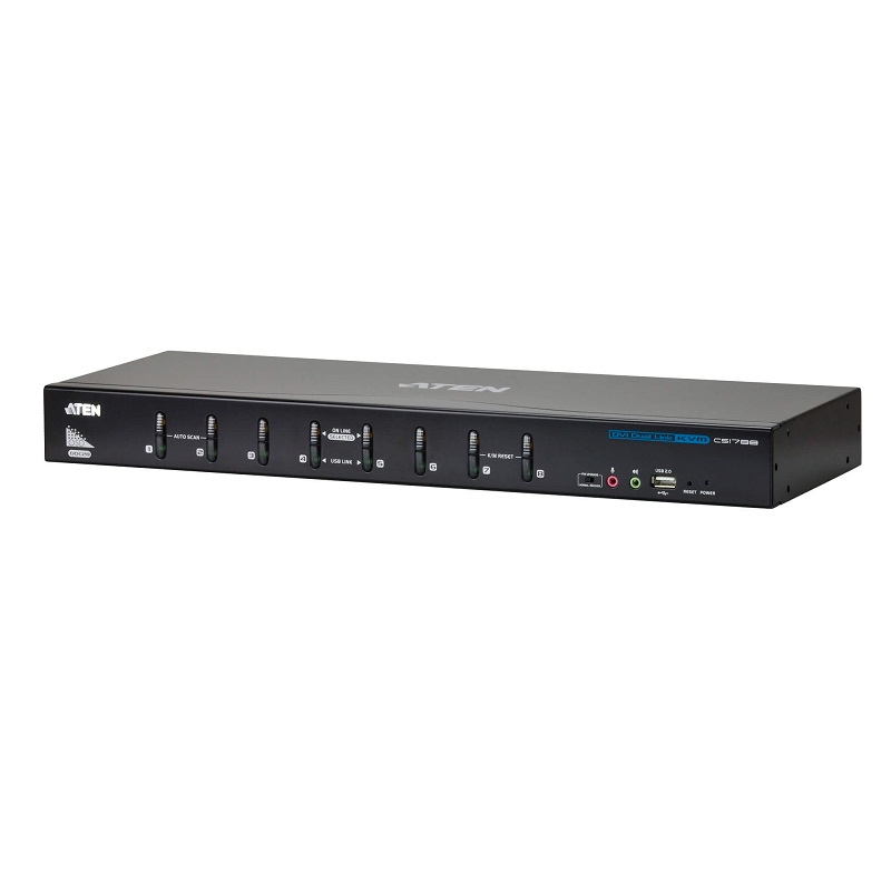 Aten CS1788 - 8 Port USB DVI Dual Link KVM Switch