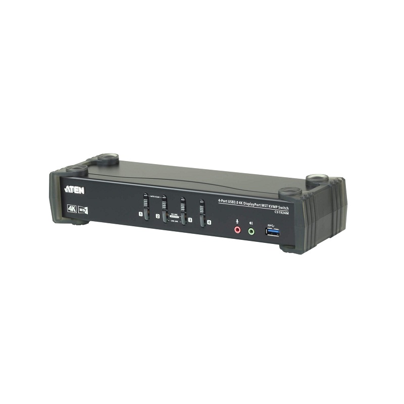 Aten CS1924M 4-Port USB 3.0 4K DisplayPort MST KVMP™ Switch