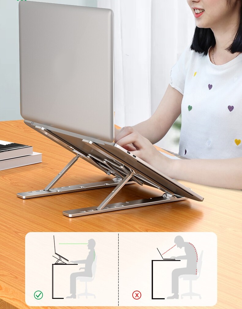 Giá đỡ Laptop, Macbook LS501 10-17 icnh giúp cải thiện tư thế làm việc