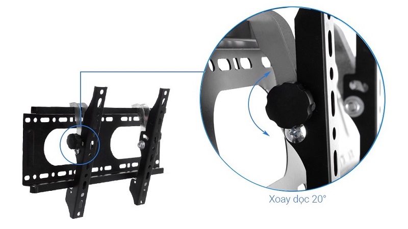 Nghiêng điều chỉnh giúp bạn có thể đặt TV ở góc nhìn tốt nhất.