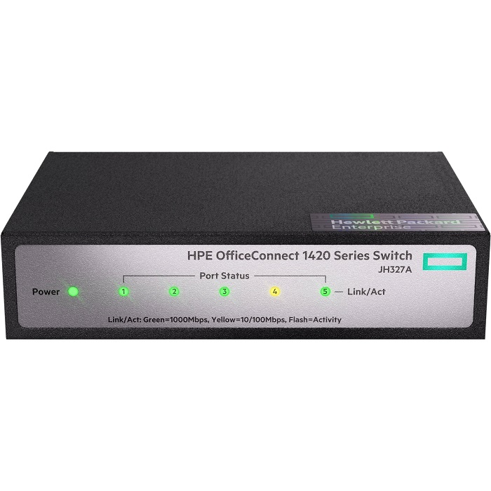 Thiết Bị Mạng Switch HPE 5 Ports Gigabit 1420 OfficeConnect JH327A