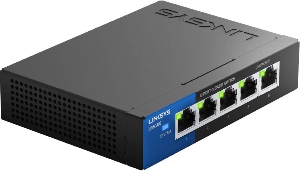 Thiết Bị Mạng Switch Linksys 5 Port Business Desktop Gigabit LGS105 10/100/1000Mbps