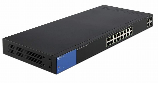 Thiết bị chia mạng Linksys LGS318P 16-Port PoE+, 2 SFP