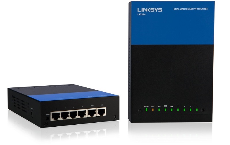 Thiết Bị Mạng Router Linksys LRT224 Dual Wan Bussiness Gigabit VPN Router