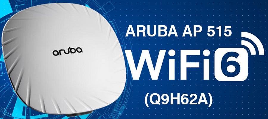 ARUBA 515 WIRELESS ACCESS POINT - Very high Wi-Fi 6 (802.11ax) performance with dual radios - Q9H62A