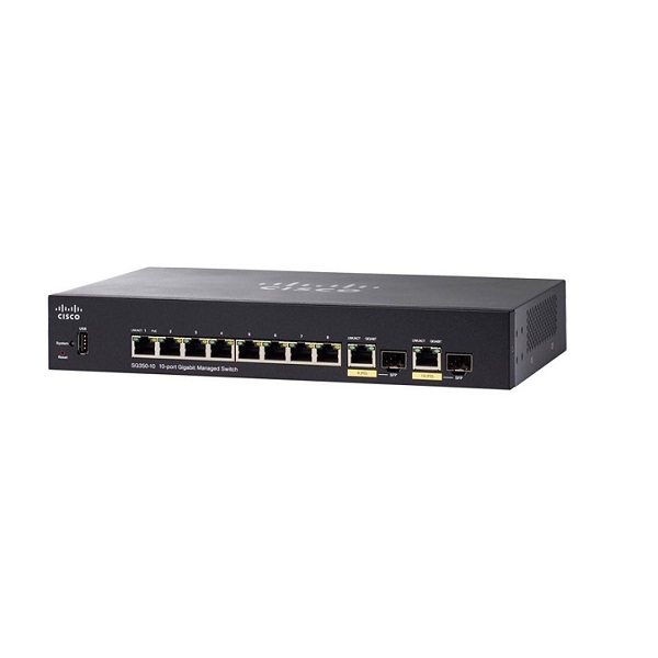 Cisco 8-ports Gigabit Managed Switch - SG350-10-K9