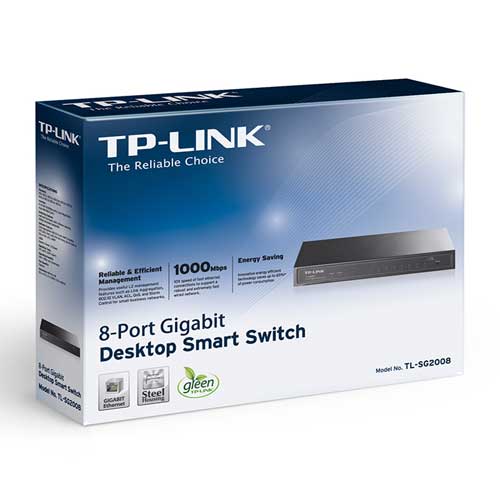 Smart Switch TP-LINK T1500G-8T (TL-SG2008) 8 Port Gigabit