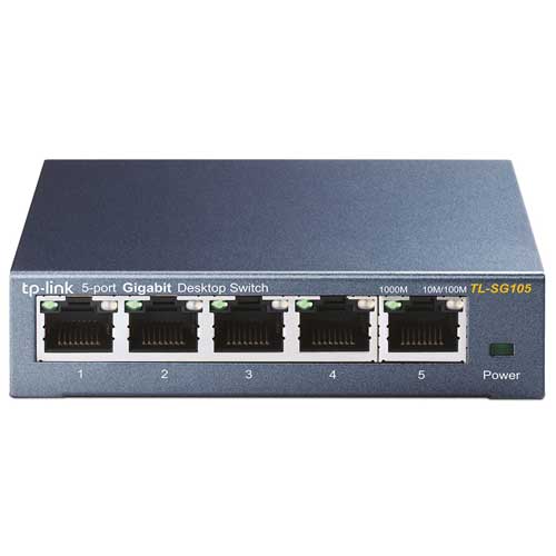 Switch TPLINK TL-SG105 5-Port 10/100/1000Mbps Desktop