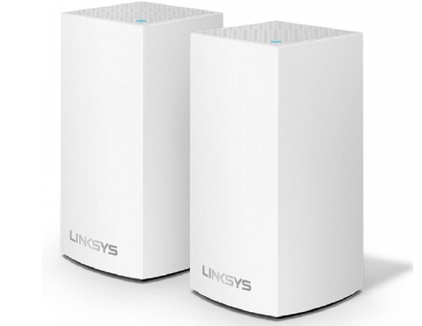 Bộ phát wifi Linksys Velop WHW0102 2-Pack (Chuẩn AC/ AC1300Mbps/ Ăng-ten ngầm/ Wifi Mesh/ 55 User)